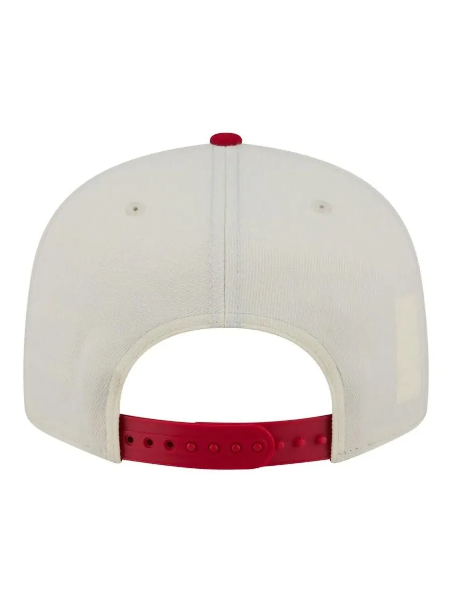 Бейсболка-снэпбек с вышивкой Philadelphia Phillies New Era — изображение 4 из 5, кремовый красный