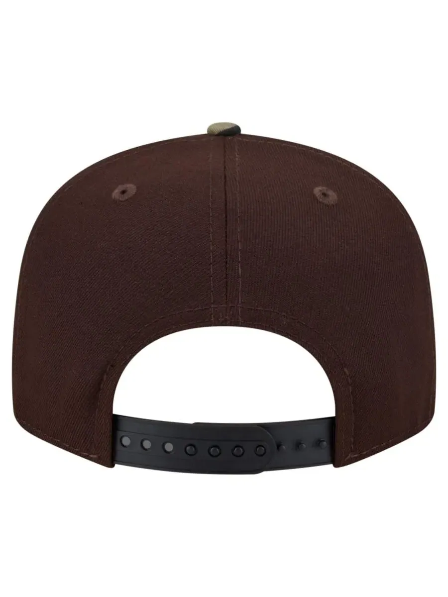 Мужская кепка Buffalo Bills Burnt Wood Camo 9FIFTY Snapback Hat New Era — изображение 4 из 5, коричневый