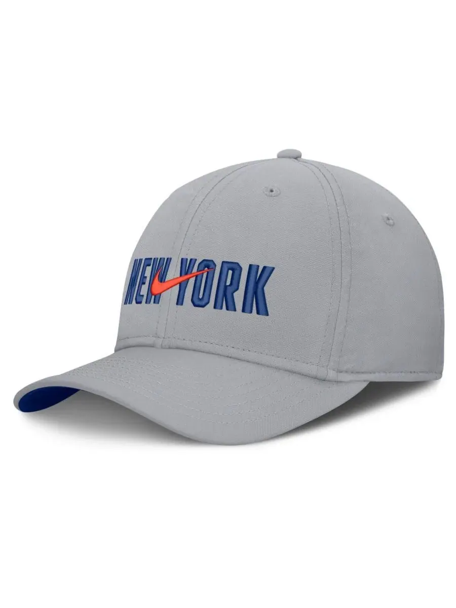 Бейсболка с вышивкой New York Mets, New Era Nike — изображение 1 из 4, серый