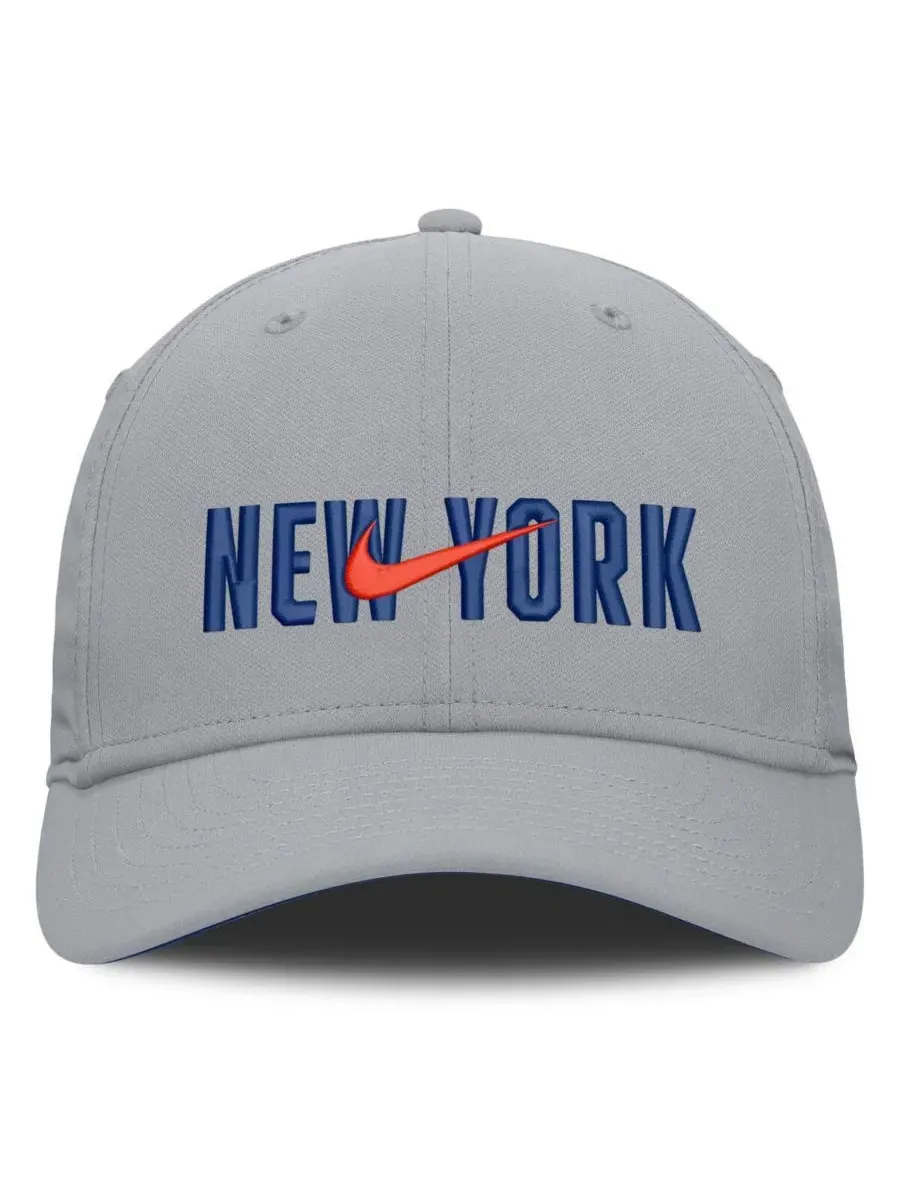Бейсболка с вышивкой New York Mets, New Era Nike — изображение 2 из 4, серый