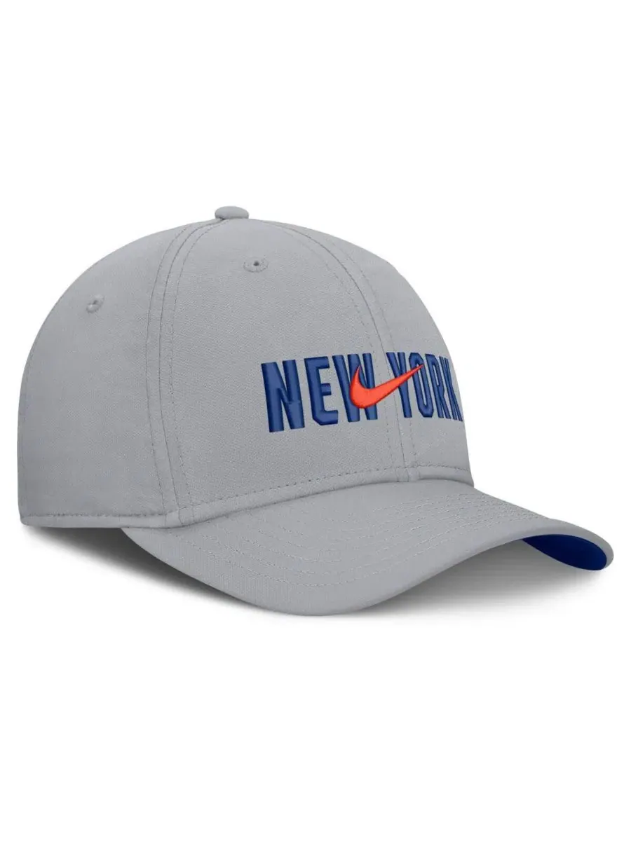 Бейсболка с вышивкой New York Mets, New Era Nike — изображение 3 из 4, серый