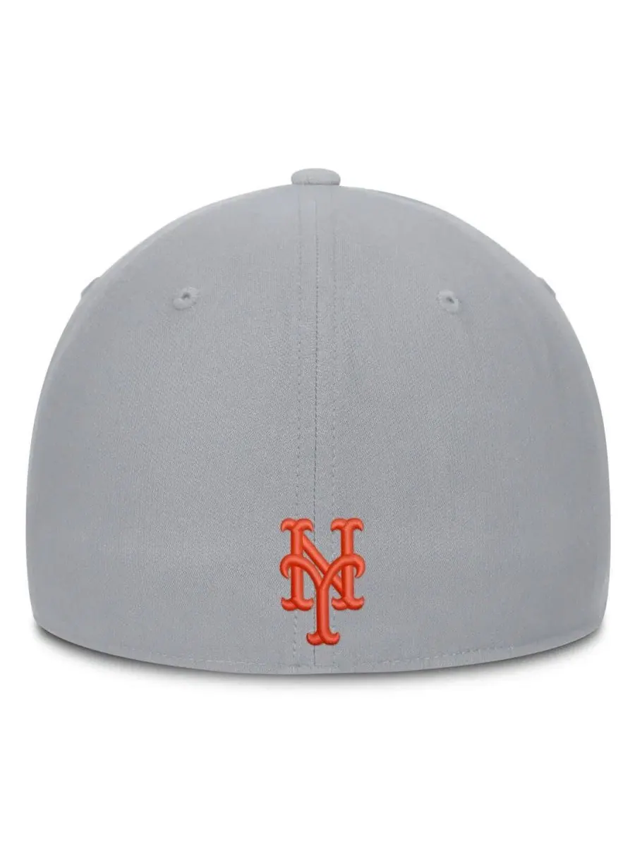 Бейсболка с вышивкой New York Mets, New Era Nike — изображение 4 из 4, серый