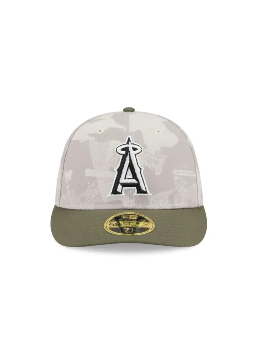 New Era Мужская кепка 59FIFTY Low Profile, светло-бежевого/оливкового цвета, посвященная Дню — изображение 3 из 7