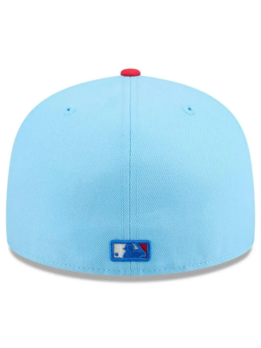 New Era Мужская светло-голубая/красная бейсболка Los Angeles Angels 2025 Fourth of July 59FIFTY — изображение 2 из 4