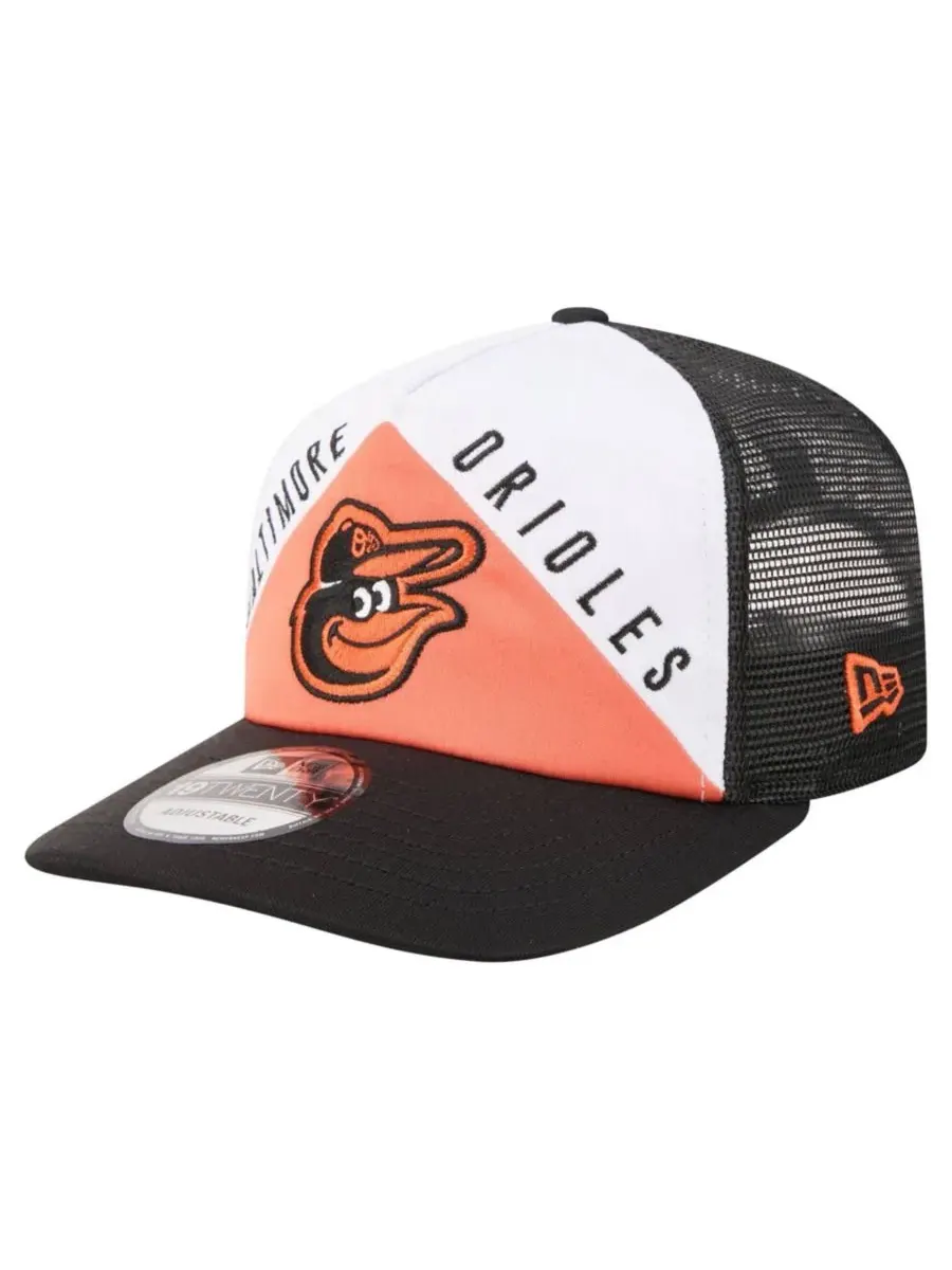 Бейсболка с вышивкой Baltimore Orioles Retro Cut 19TWENTY New Era — изображение 1 из 7, белый черный