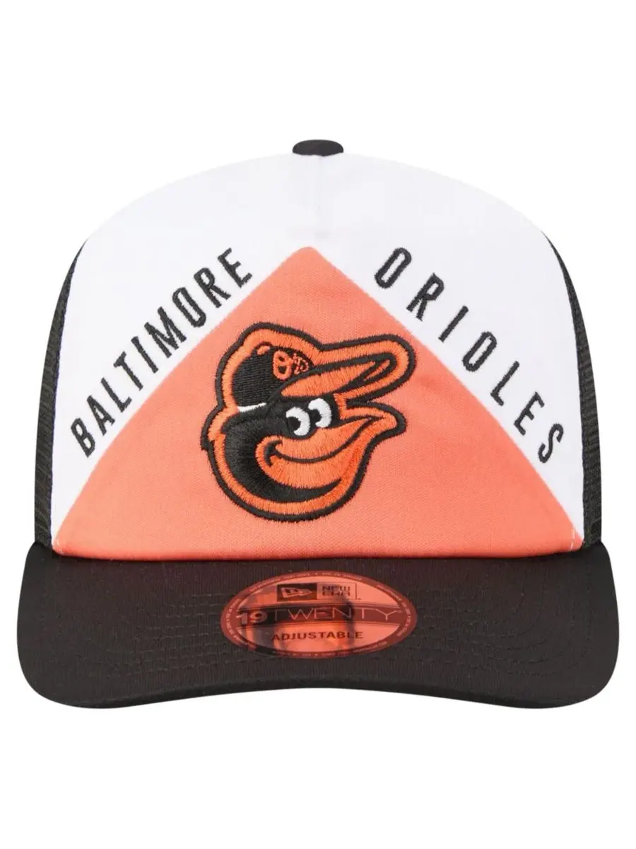 Бейсболка с вышивкой Baltimore Orioles Retro Cut 19TWENTY New Era — изображение 2 из 7, белый черный