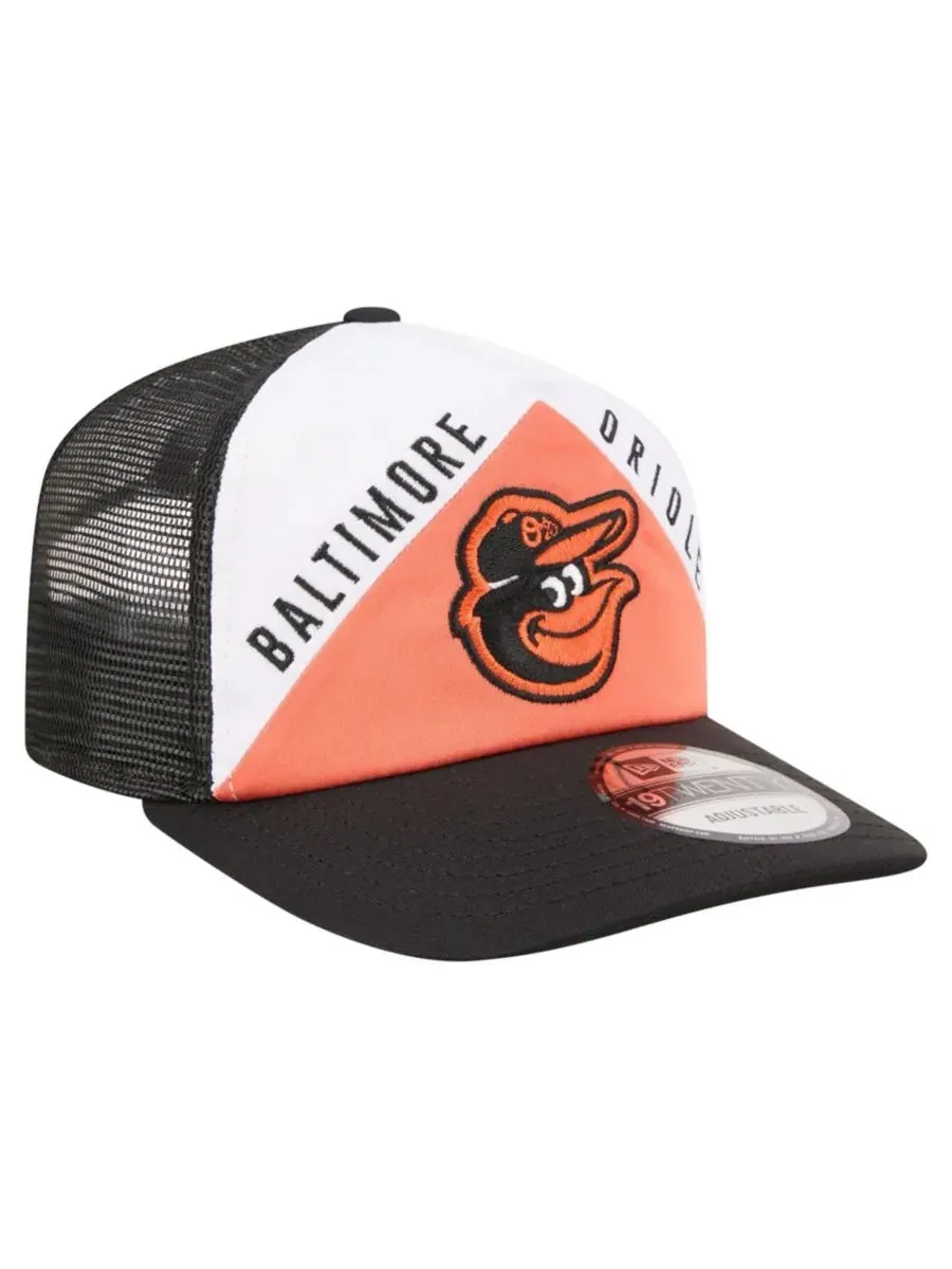 Бейсболка с вышивкой Baltimore Orioles Retro Cut 19TWENTY New Era — изображение 3 из 7, белый черный