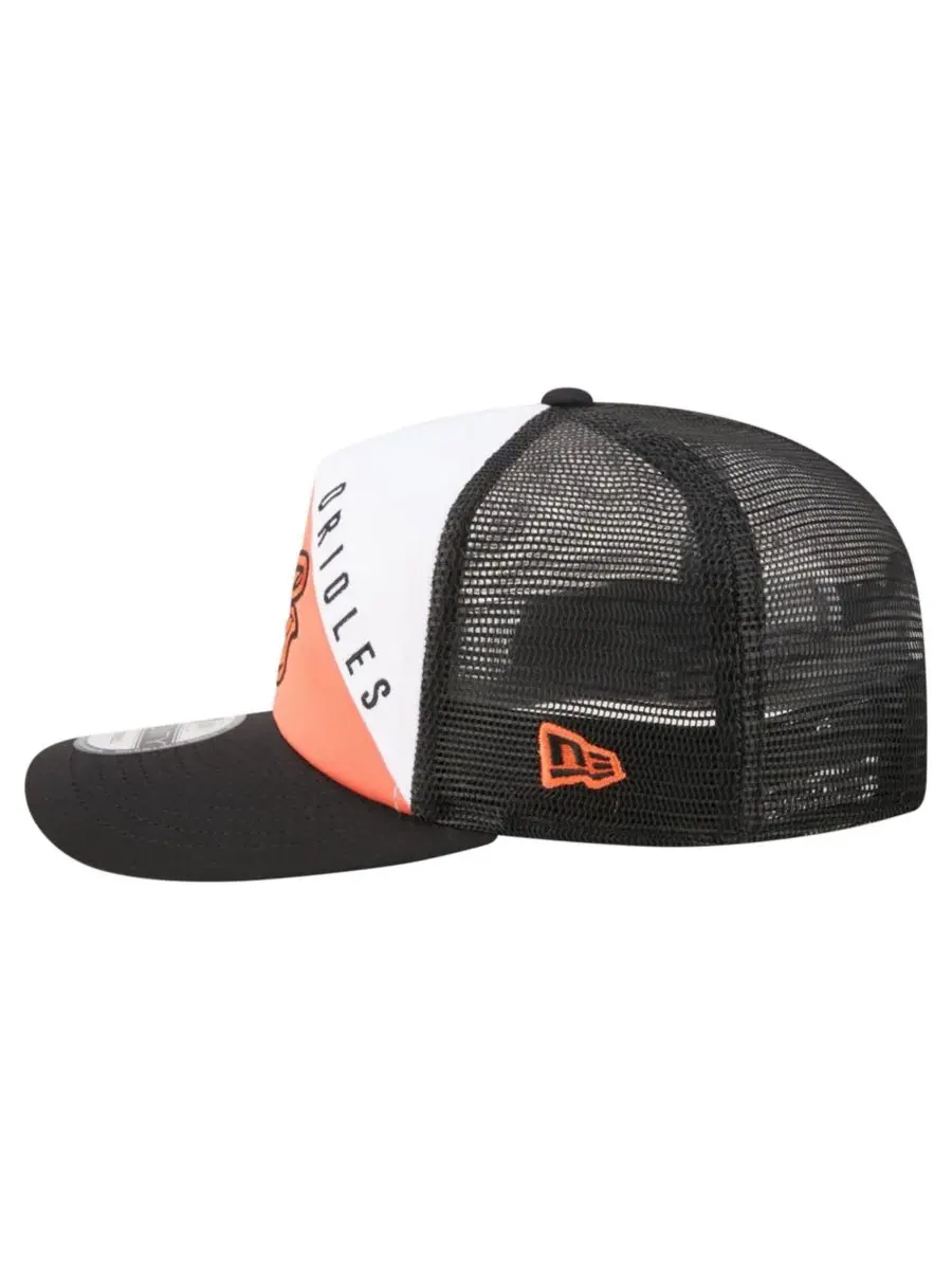 Бейсболка с вышивкой Baltimore Orioles Retro Cut 19TWENTY New Era — изображение 6 из 7, белый черный