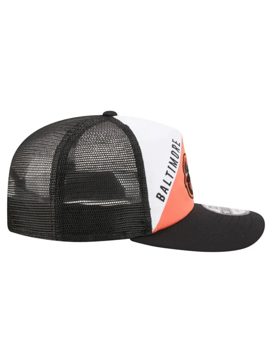 Бейсболка с вышивкой Baltimore Orioles Retro Cut 19TWENTY New Era — изображение 7 из 7, белый черный