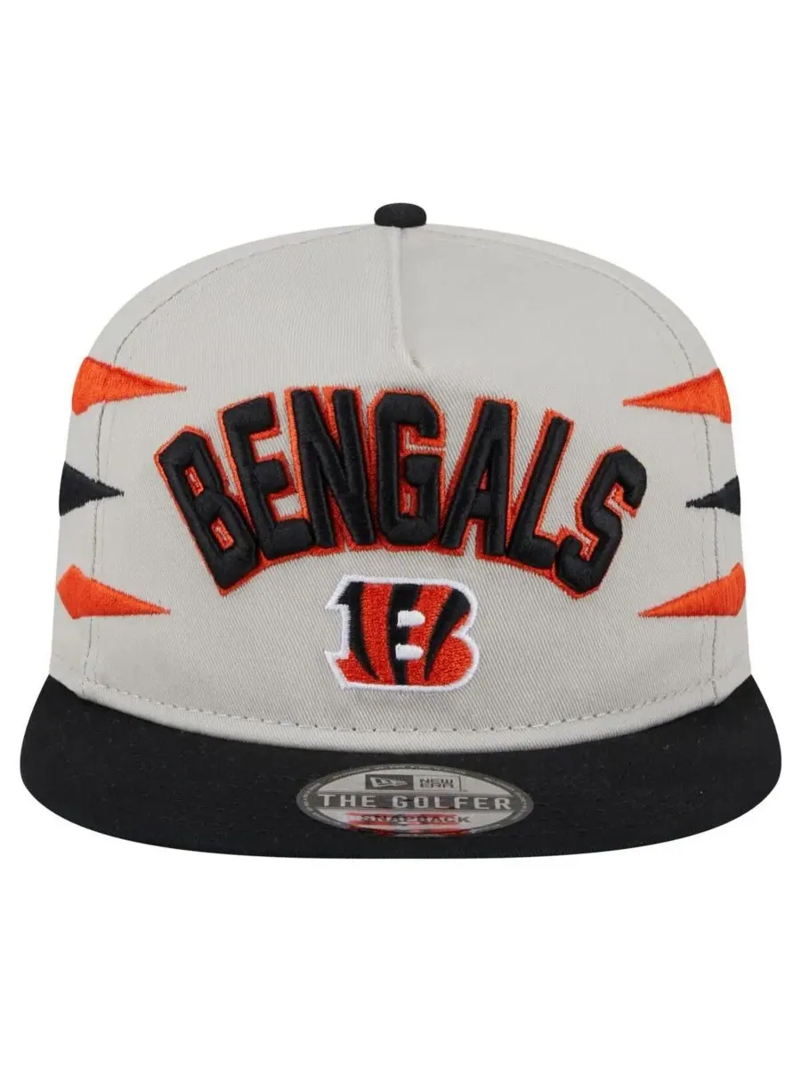 New Era Мужская спортивная кепка-бейсболка Cincinnati Bengals цвета "камень/оранжевый" с — изображение 5 из 5