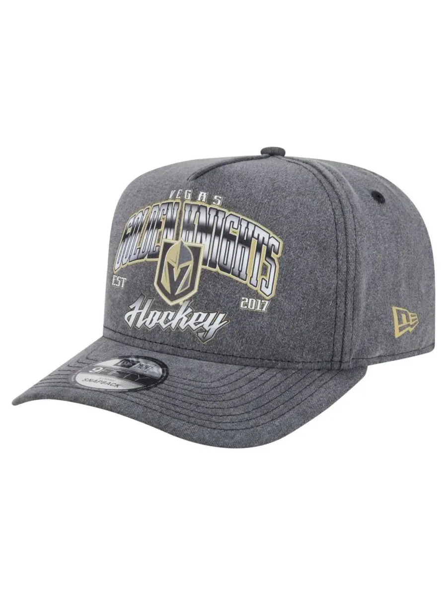 New Era Мужская бейсболка 9FIFTY Snapback цвета угольно-серого цвета с эффектом потертости, модель — изображение 1 из 5