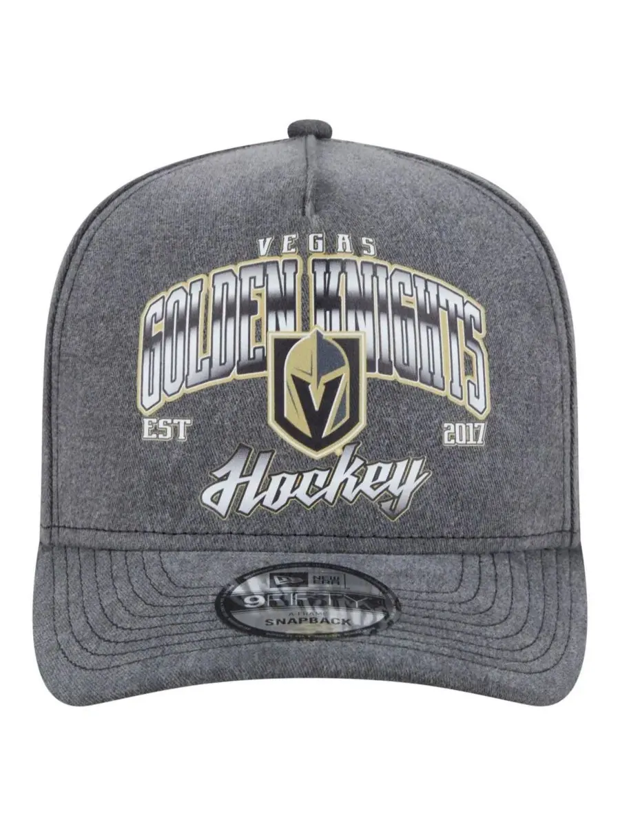 New Era Мужская бейсболка 9FIFTY Snapback цвета угольно-серого цвета с эффектом потертости, модель — изображение 5 из 5