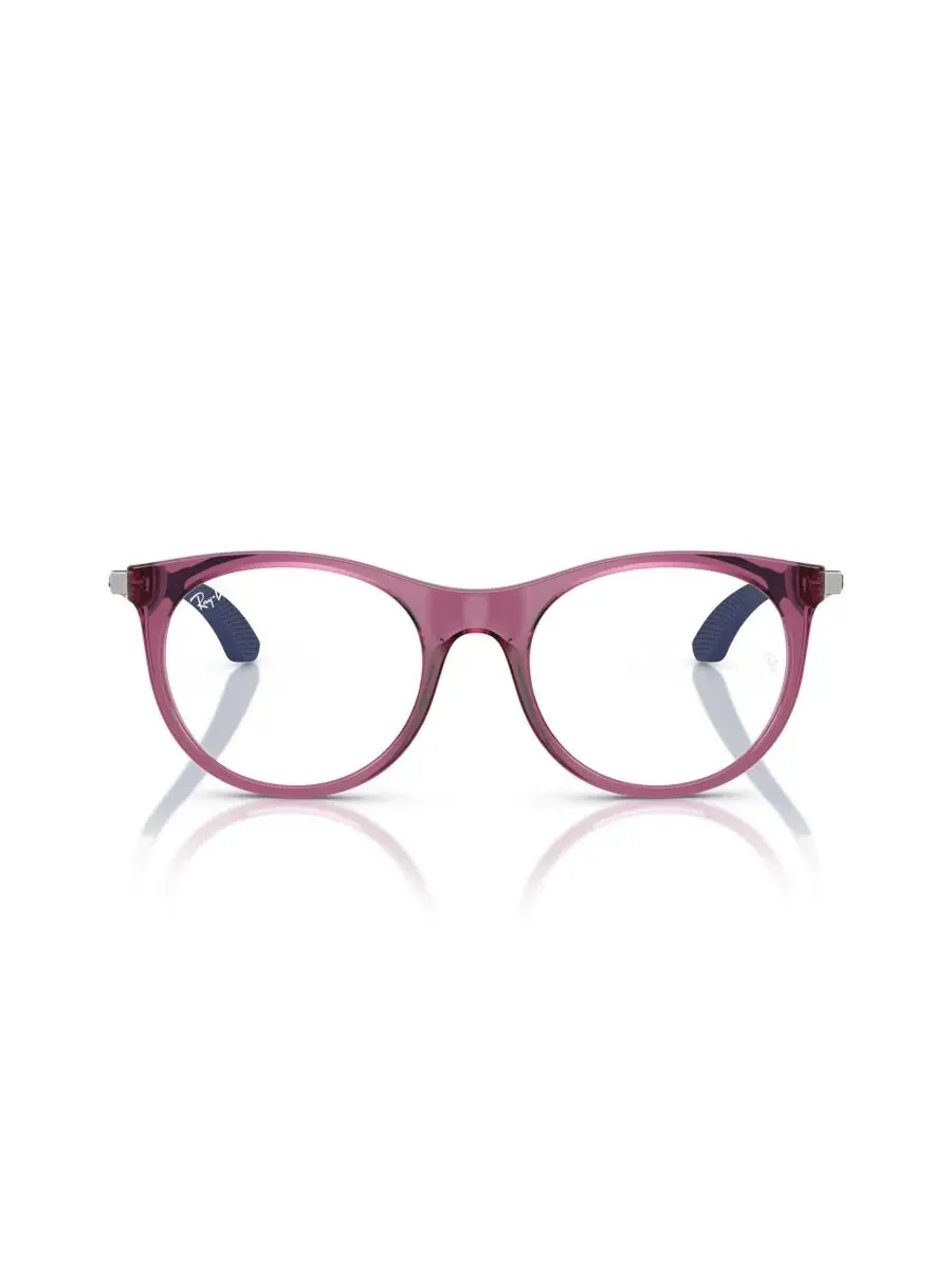 Детские узкие очки, RB9082V Ray-Ban Jr — изображение 2 из 7, прозрачный фиолетовый