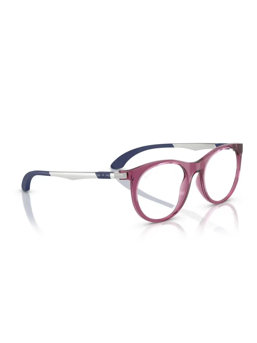 Детские узкие очки, RB9082V Ray-Ban Jr — изображение 5 из 7, прозрачный фиолетовый