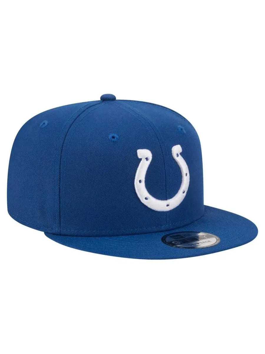 Кепка-снэпбэк с высокой тульей, с вышитым логотипом Indianapolis Colts New Era — изображение 3 из 4, королевский