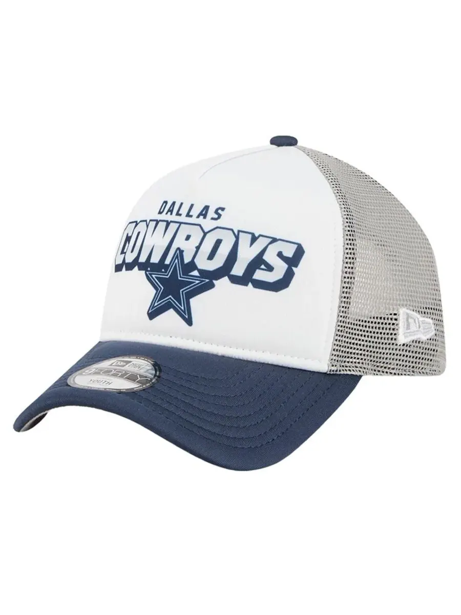 Кепка New Era Dallas Cowboys с сеткой — изображение 1 из 5, белый темно-синий