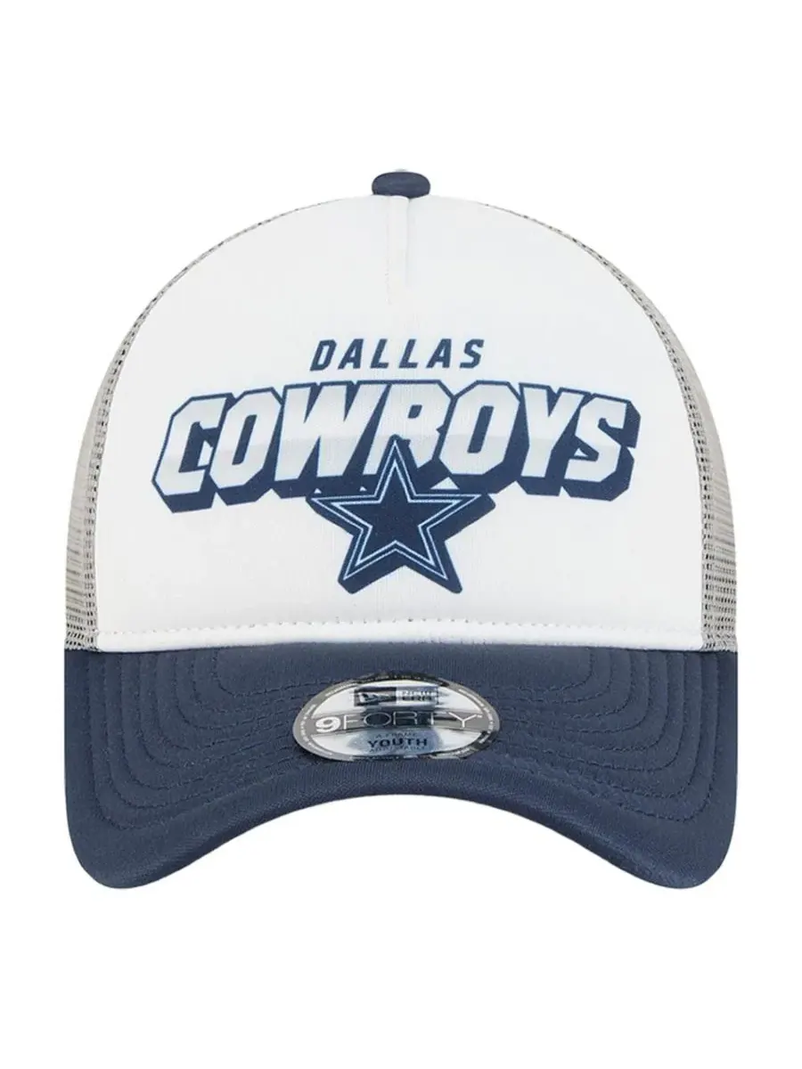 Кепка New Era Dallas Cowboys с сеткой — изображение 2 из 5, белый темно-синий