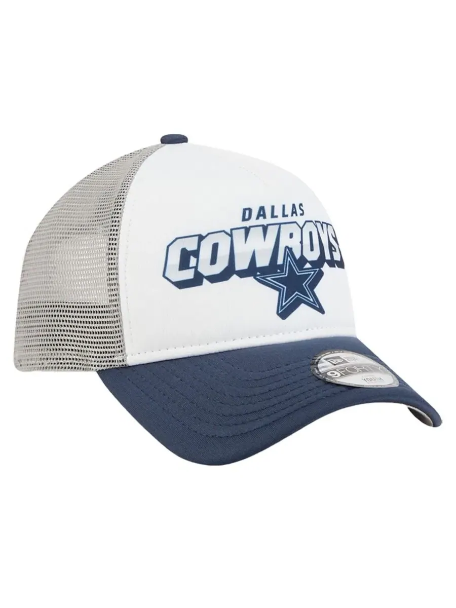 Кепка New Era Dallas Cowboys с сеткой — изображение 3 из 5, белый темно-синий