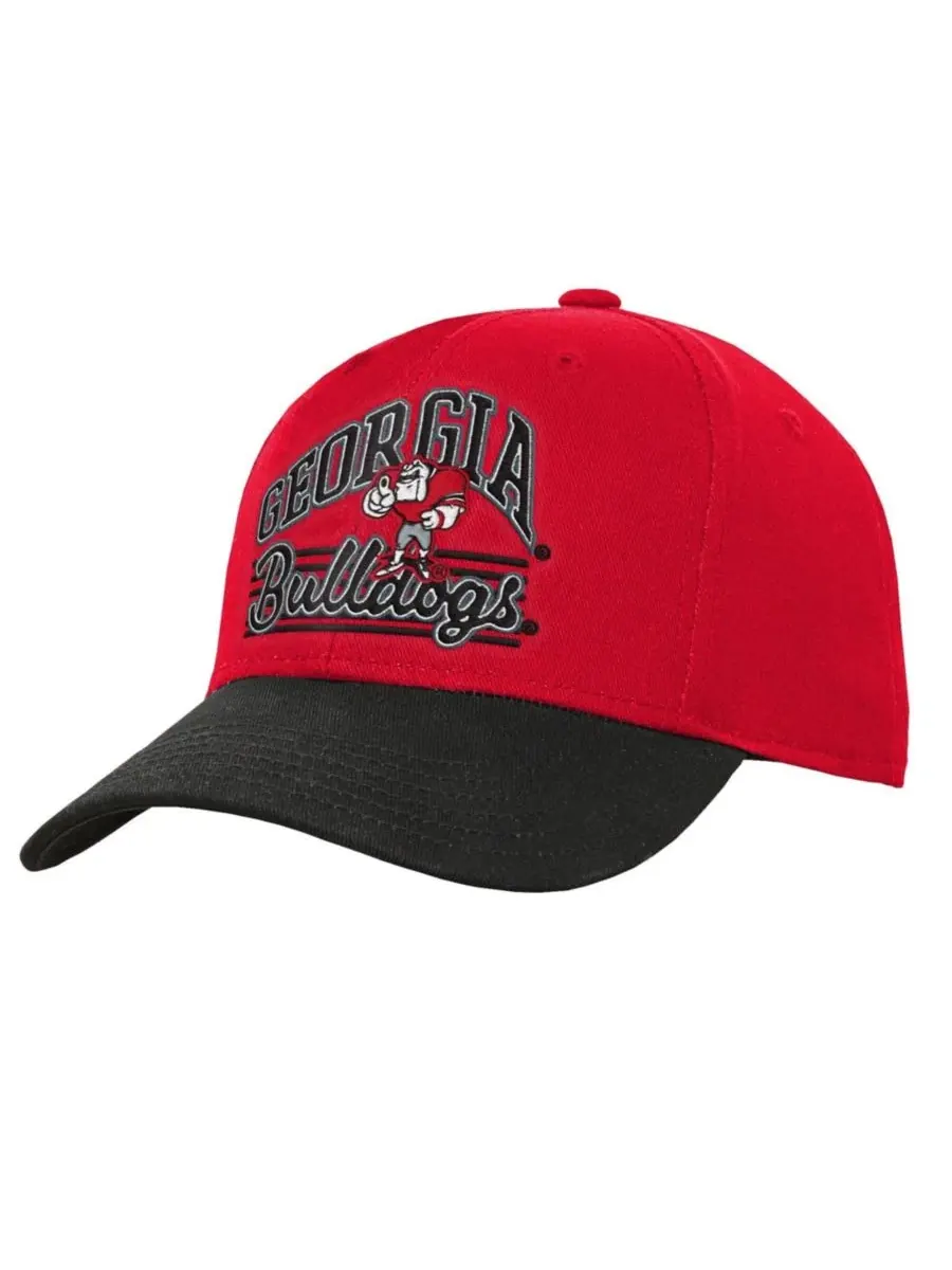 Бейсболка с вышивкой Georgia Bulldogs Outerstuff — изображение 1 из 3, красный черный