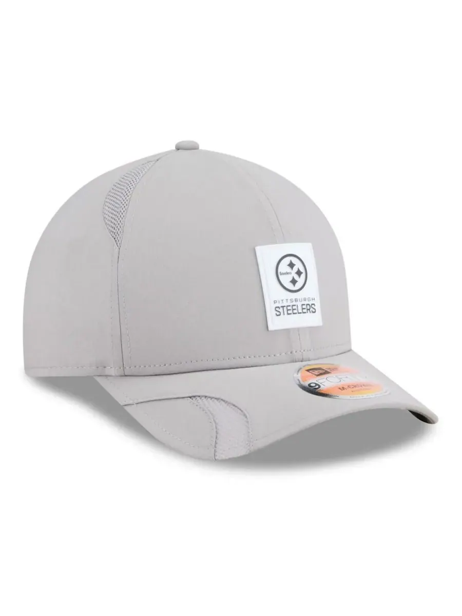 New Era Мужская серая регулируемая кепка Pittsburgh Steelers 2025 Sideline M-Crown 9FORTY — изображение 4 из 5, серый