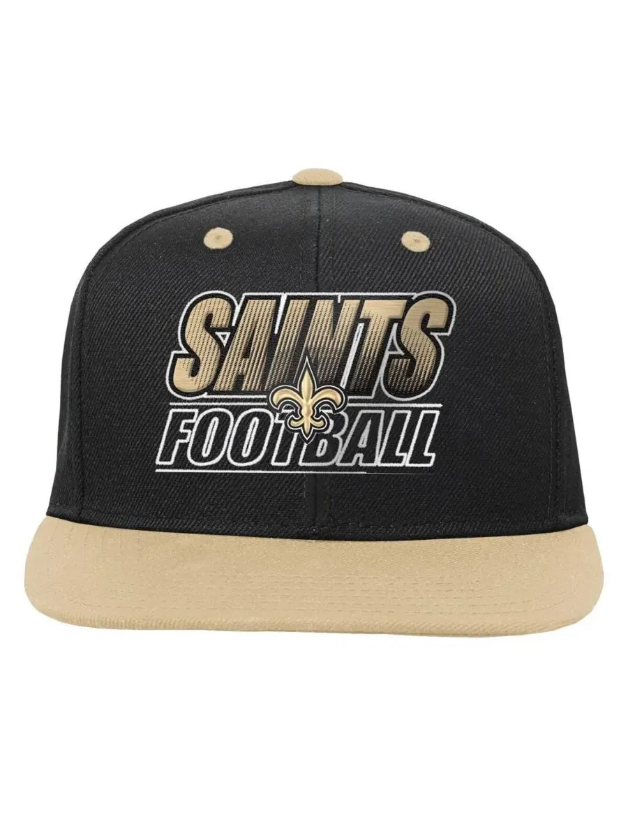 Outerstuff Большая детская кепка-бейсболка New Orleans Saints черного цвета с градиентным рисунком — изображение 3 из 3