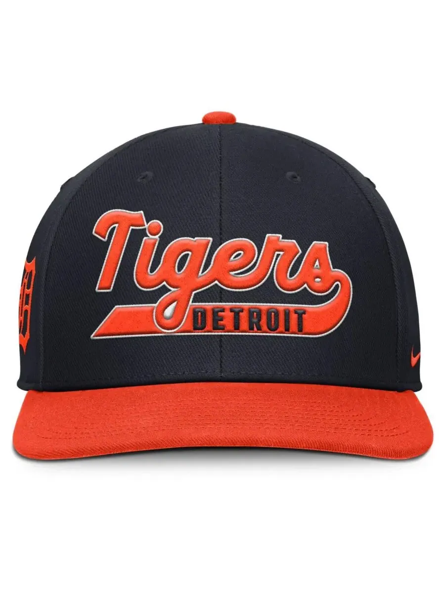 Nike Мужская бейсболка Detroit Tigers Pro Performance Snapback в сине-оранжевом цвете — изображение 2 из 4