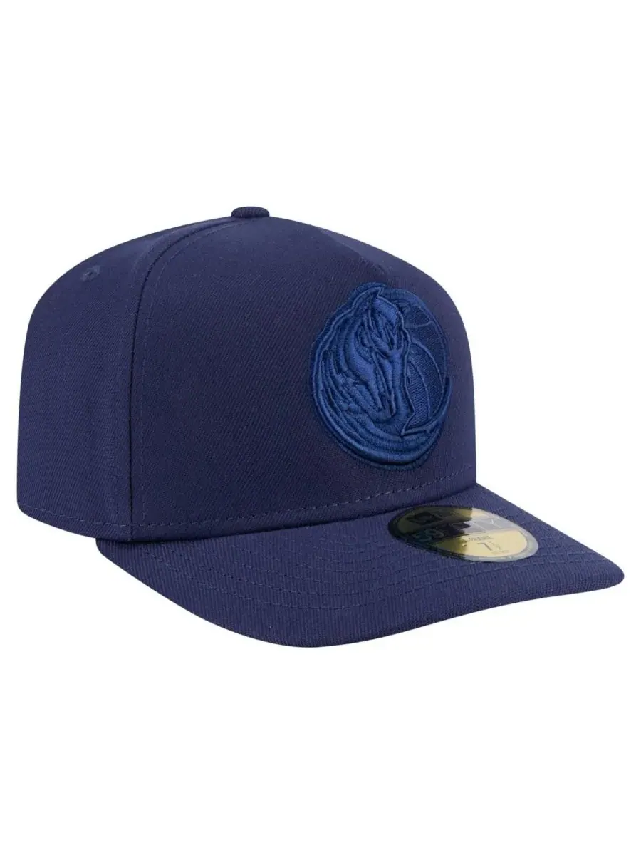 New Era Мужская темно-синяя кепка Dallas Mavericks Colorpack A-Frame Pinch Front 59FIFTY Fitted Hat — изображение 2 из 4
