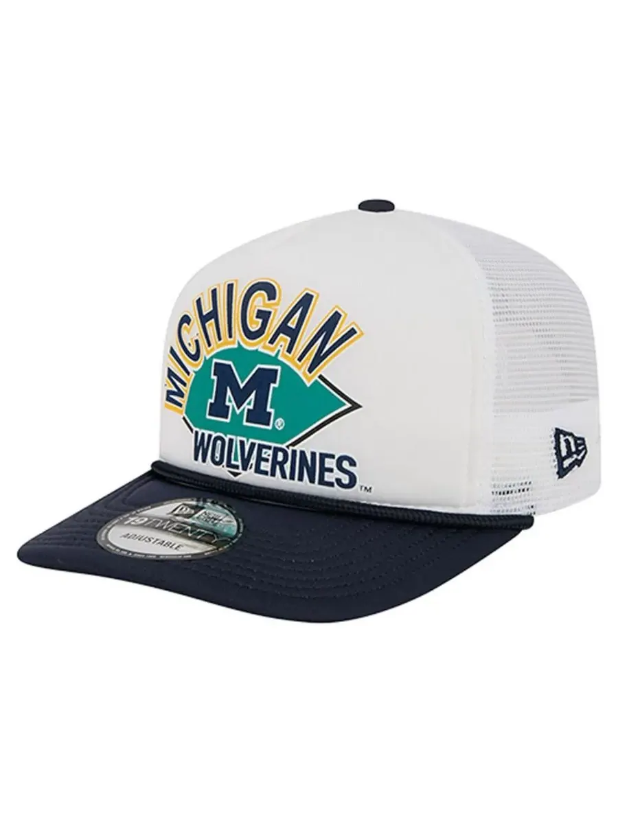 New Era Мужская белая регулируемая кепка для гольфа Michigan Wolverines Diamond 19TWENTY — изображение 2 из 4, белый