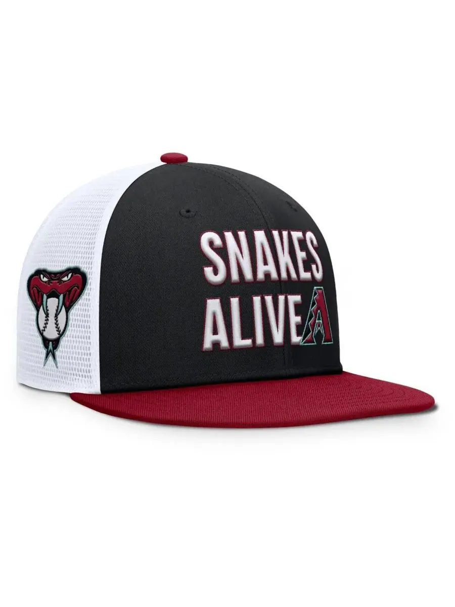 Nike Мужская черная/малиновая бейсболка Arizona Diamondbacks Pro Trucker Snapback — изображение 1 из 4, черный