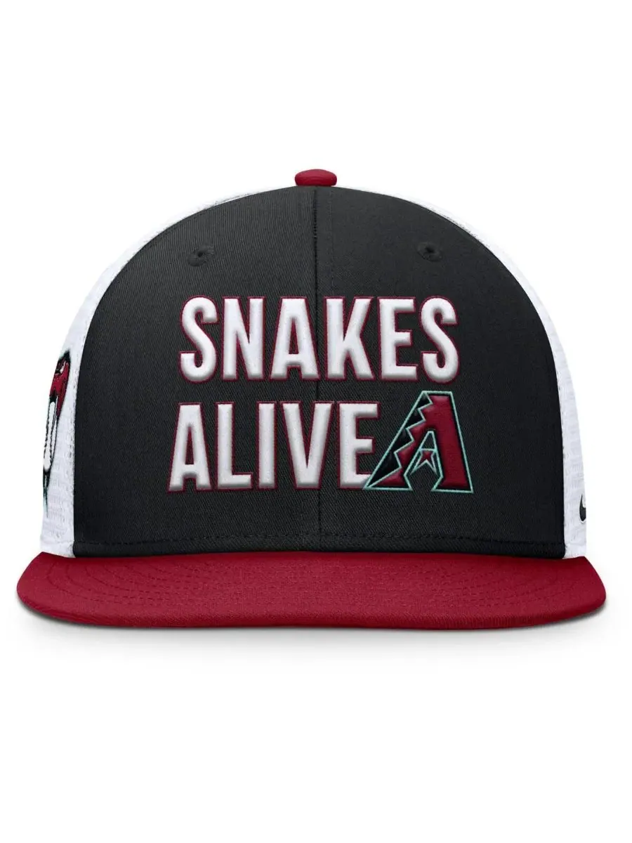 Nike Мужская черная/малиновая бейсболка Arizona Diamondbacks Pro Trucker Snapback — изображение 4 из 4, черный