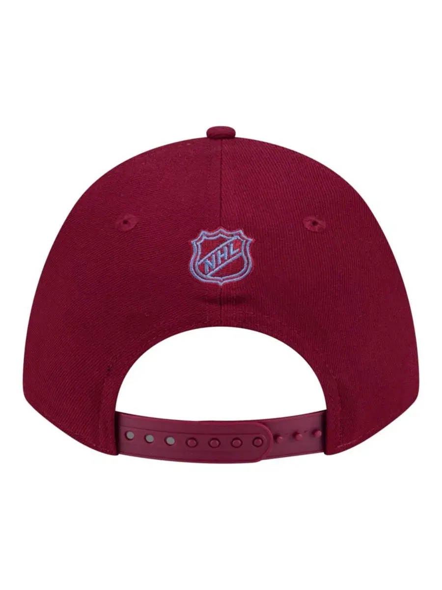 Бейсболка с вышитым логотипом Colorado Avalanche New Era — изображение 4 из 5, бордовый