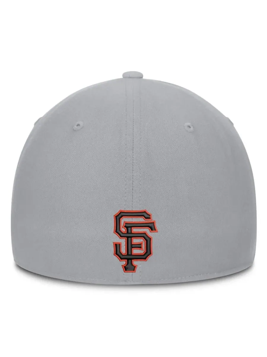 Кепка Nike San Francisco Giants Primetime Rise Dri-FIT Flex Hat — изображение 4 из 5, серый