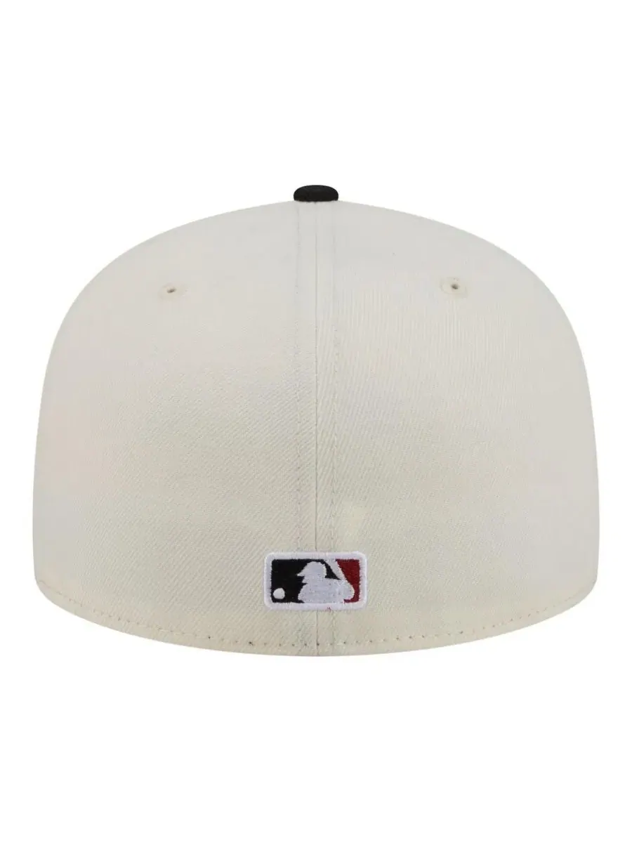 Кепка с высокой тульей, с вышивкой Bullpen Cart New Era — изображение 3 из 5, кремовый черный