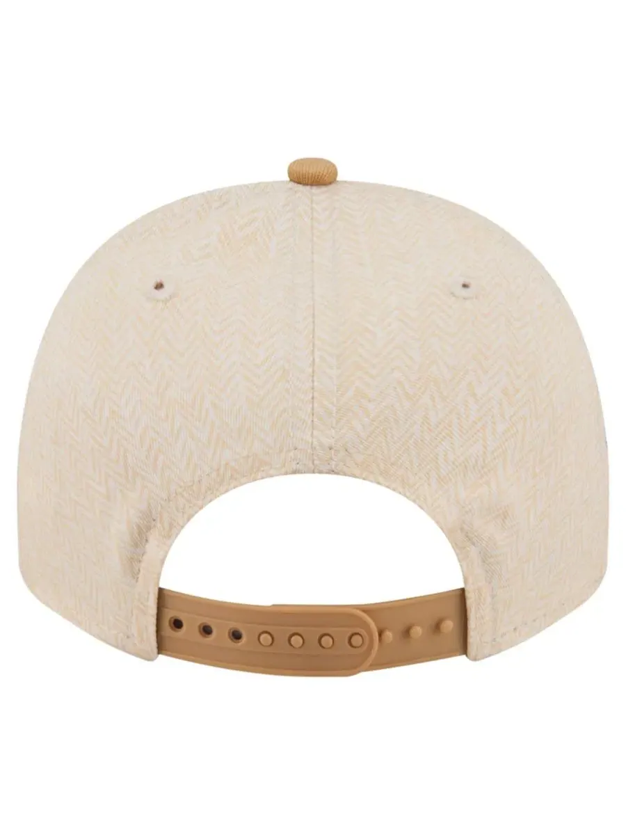 Кепка-снэпбек с вышивкой Chicago Cubs Herringbone 9FIFTY A-Frame New Era — изображение 3 из 5, бежевый