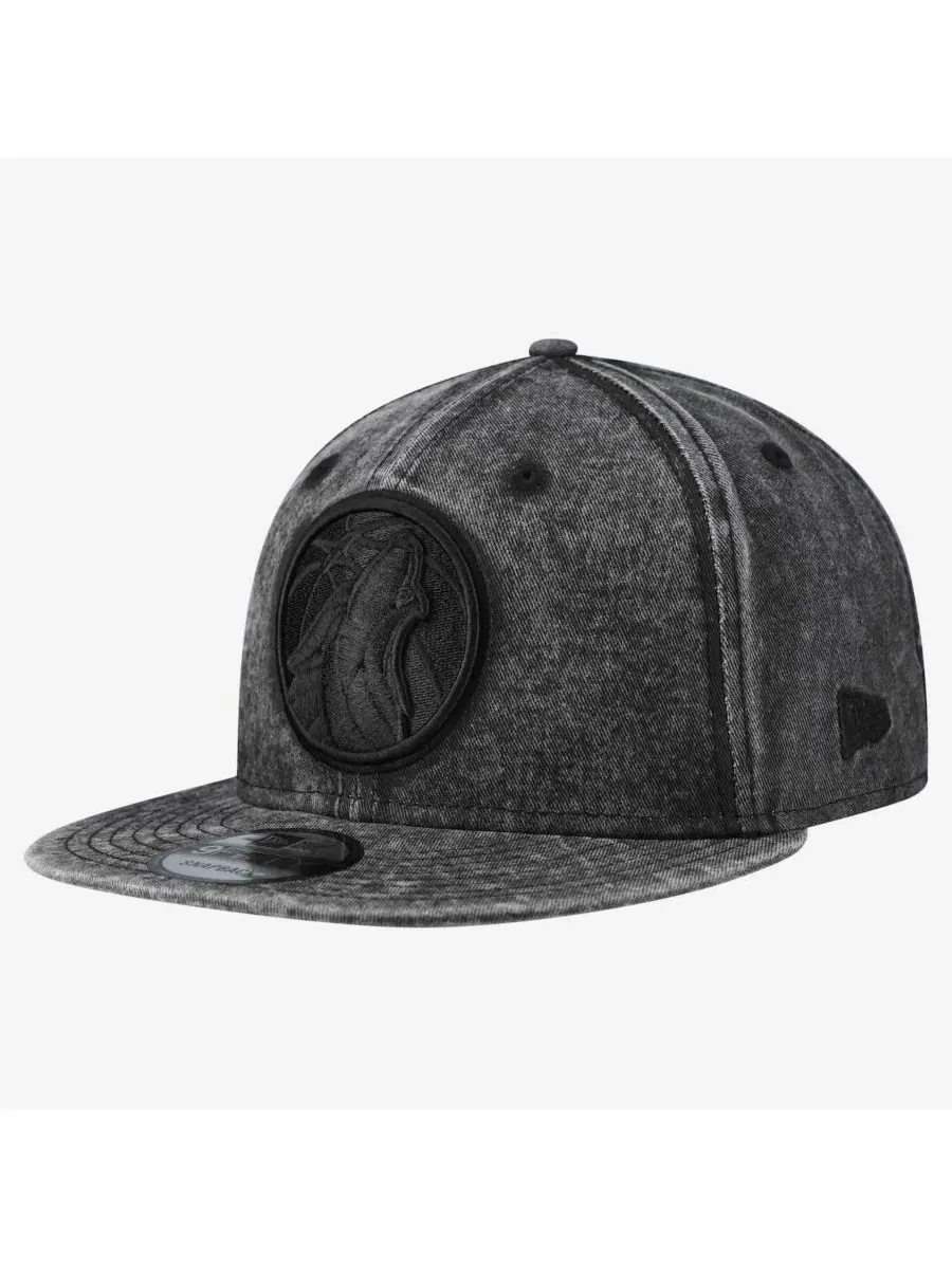 Кепка с высокой тульей и структурным кроем, с вышивкой Minnesota Timberwolves New Era — изображение 1 из 4, черный