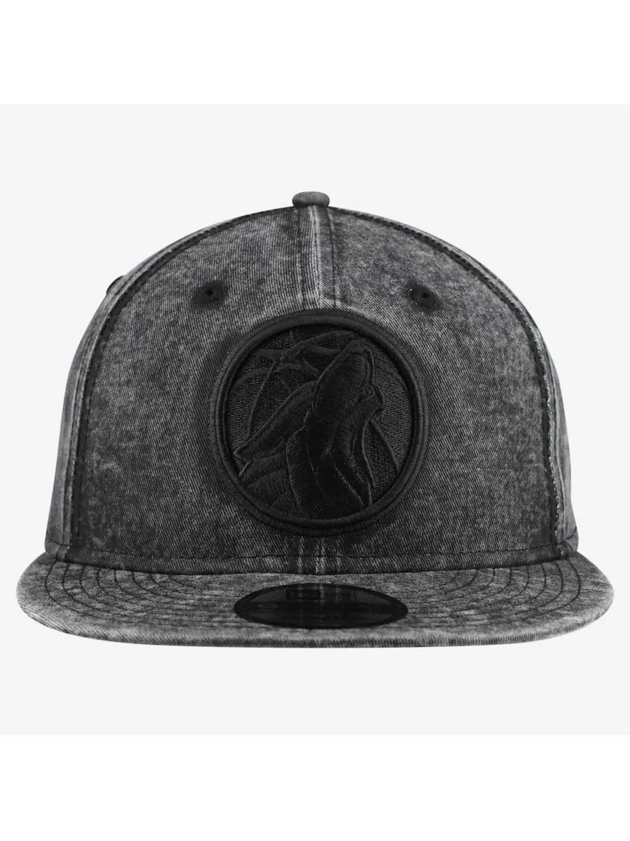 Кепка с высокой тульей и структурным кроем, с вышивкой Minnesota Timberwolves New Era — изображение 2 из 4, черный