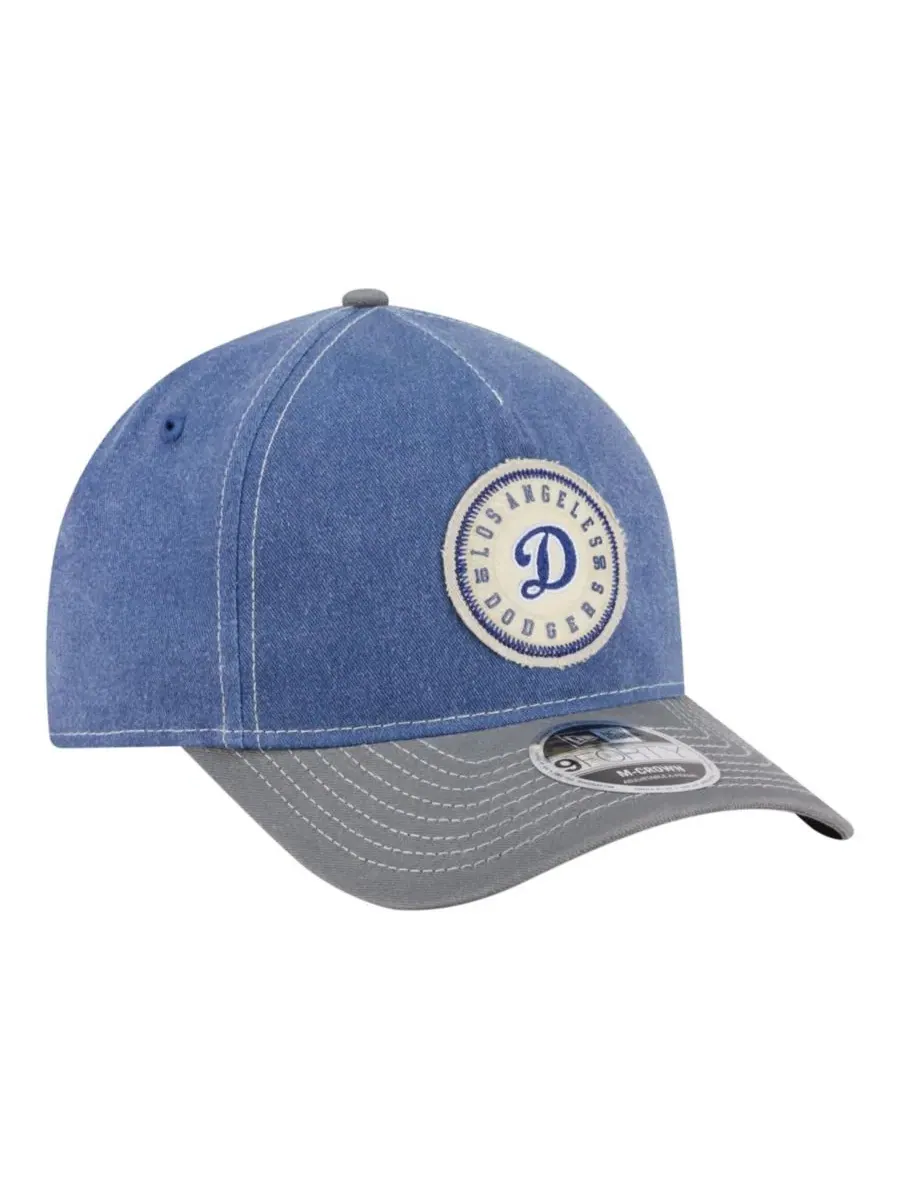 Бейсболка New Era Los Angeles Dodgers с эмблемой — изображение 3 из 5, серый