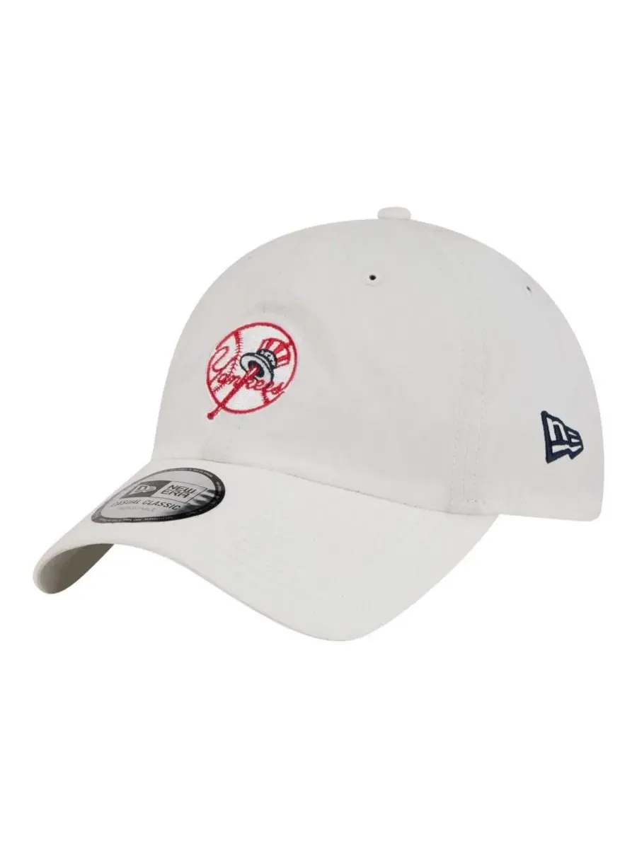 Кепка с вышитым логотипом New York Yankees New Era — изображение 1 из 5, белый