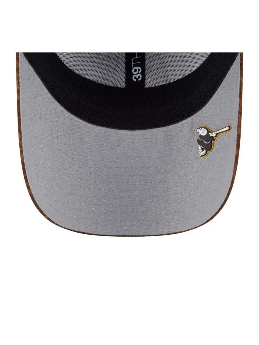New Era Мужская коричневая бейсболка San Diego Padres 2025 MLB Clubhouse 39THIRTY Flex Hat — изображение 5 из 5, коричневый