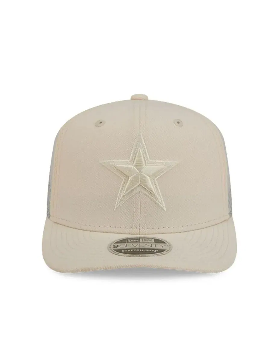 Кепка New Era 9SEVENTY с вышитым логотипом — изображение 4 из 4, бежевый