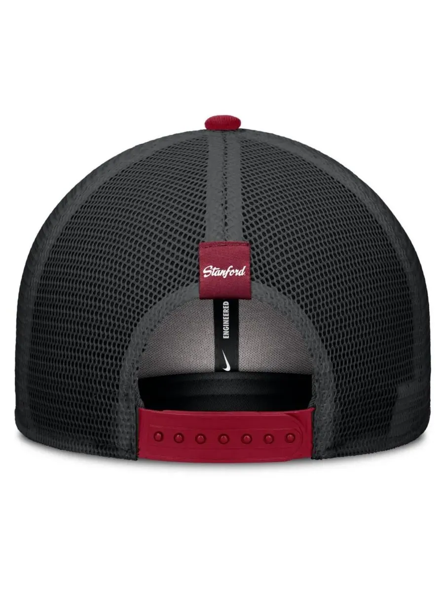 Nike Мужская регулируемая кепка Stanford Cardinal Legacy Arch Rise Performance Trucker — изображение 4 из 4, черный