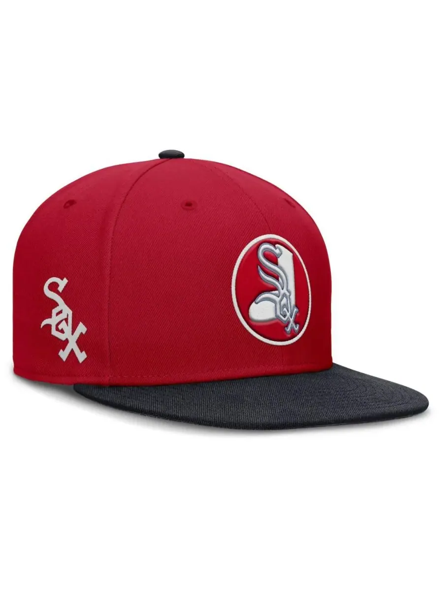 Nike Мужская красная бейсболка Chicago White Sox True Performance Fitted Hat — изображение 1 из 4, красный