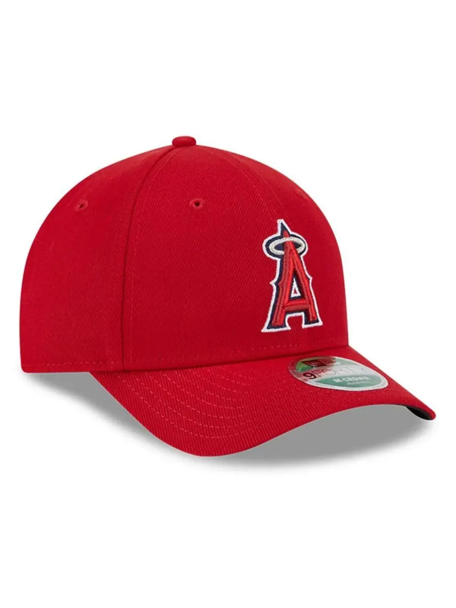 New Era Мужская красная кепка Los Angeles Angels Player Replica 9FORTY с регулируемым размером — изображение 4 из 5, красный
