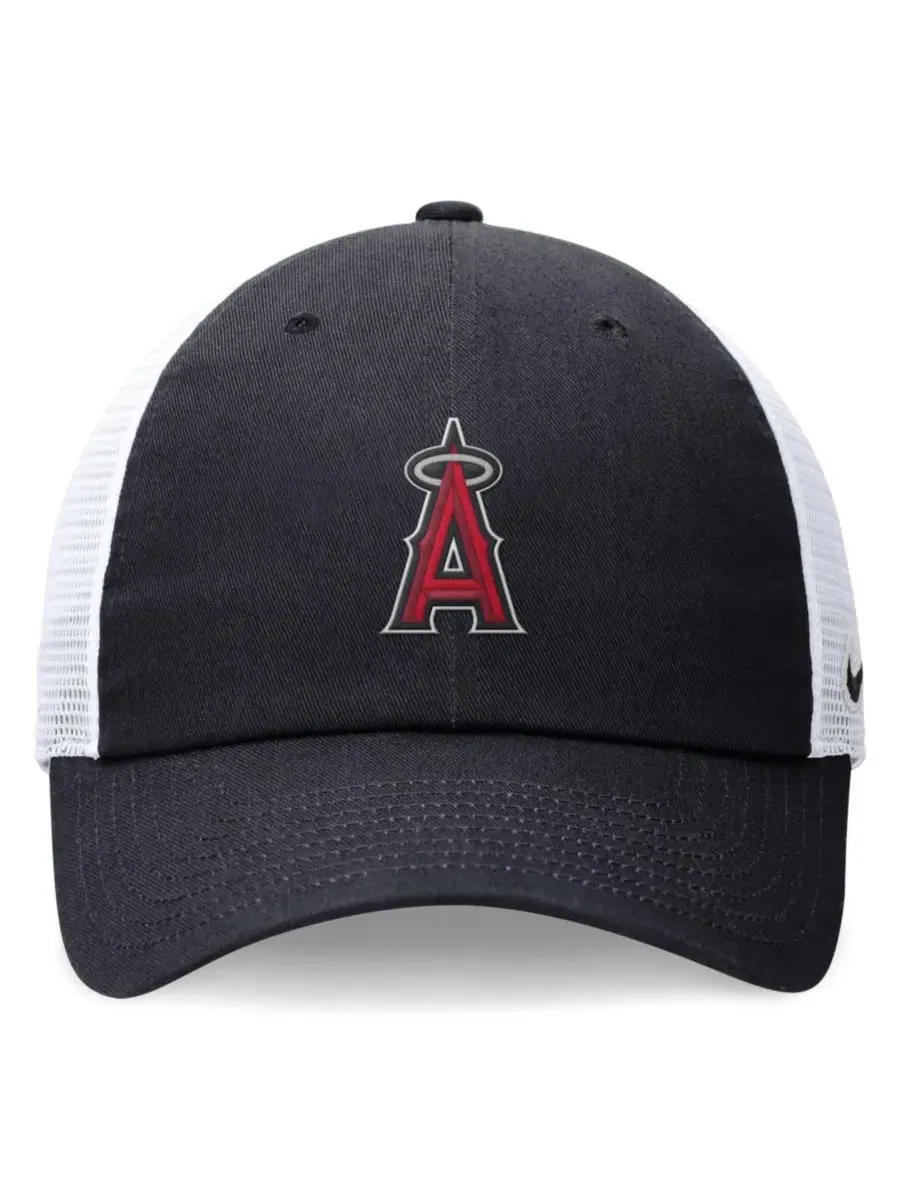 Кепка-тракер с вышивкой Los Angeles Angels Nike — изображение 2 из 4, темно-синий