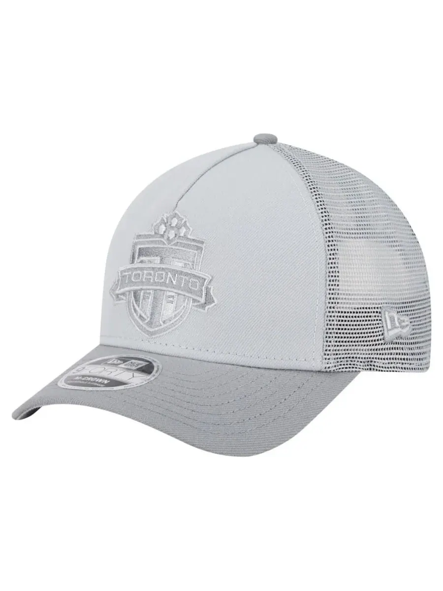 New Era Мужская серая кепка-тракер Toronto FC Color Pack 9FORTY M-Crown A-Frame с регулируемой — изображение 1 из 4, серый