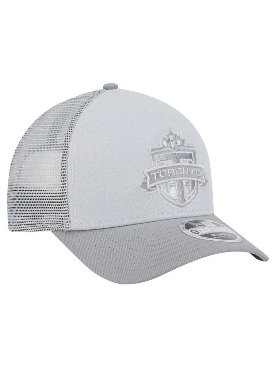 New Era Мужская серая кепка-тракер Toronto FC Color Pack 9FORTY M-Crown A-Frame с регулируемой — изображение 2 из 4, серый