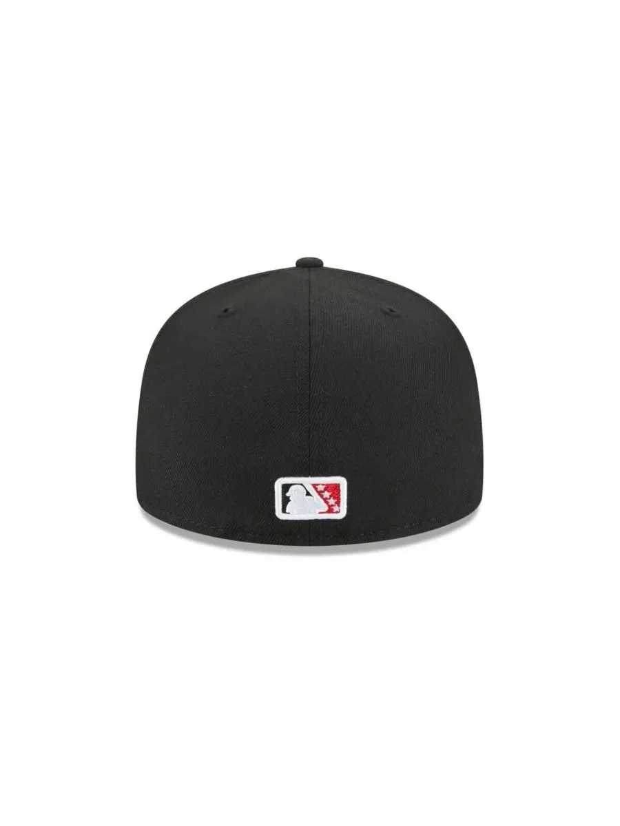 Бейсболка New Era с высокой тульей, с вышитым логотипом — изображение 4 из 4, черный