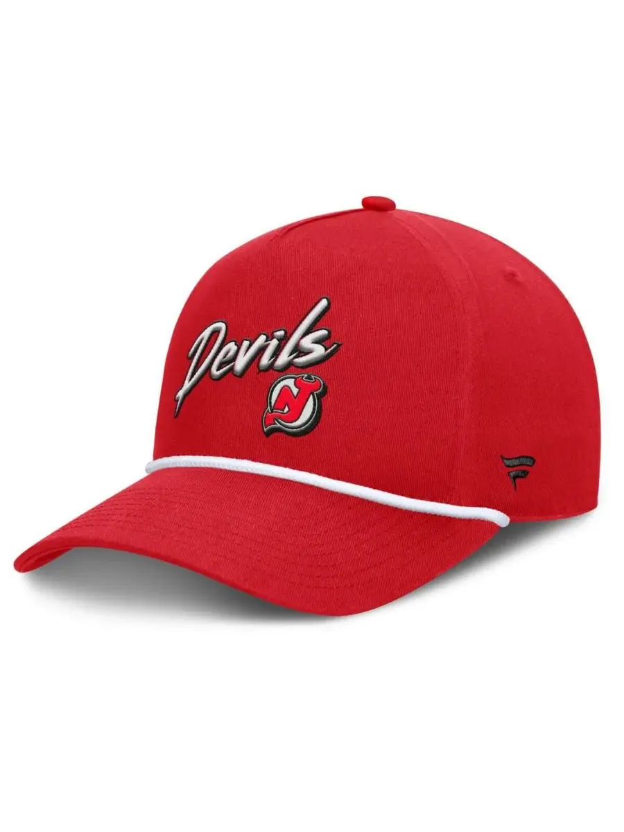 Fanatics Мужская красная кепка New Jersey Devils из коллекции Decades с регулируемой высотой и — изображение 1 из 4, красный