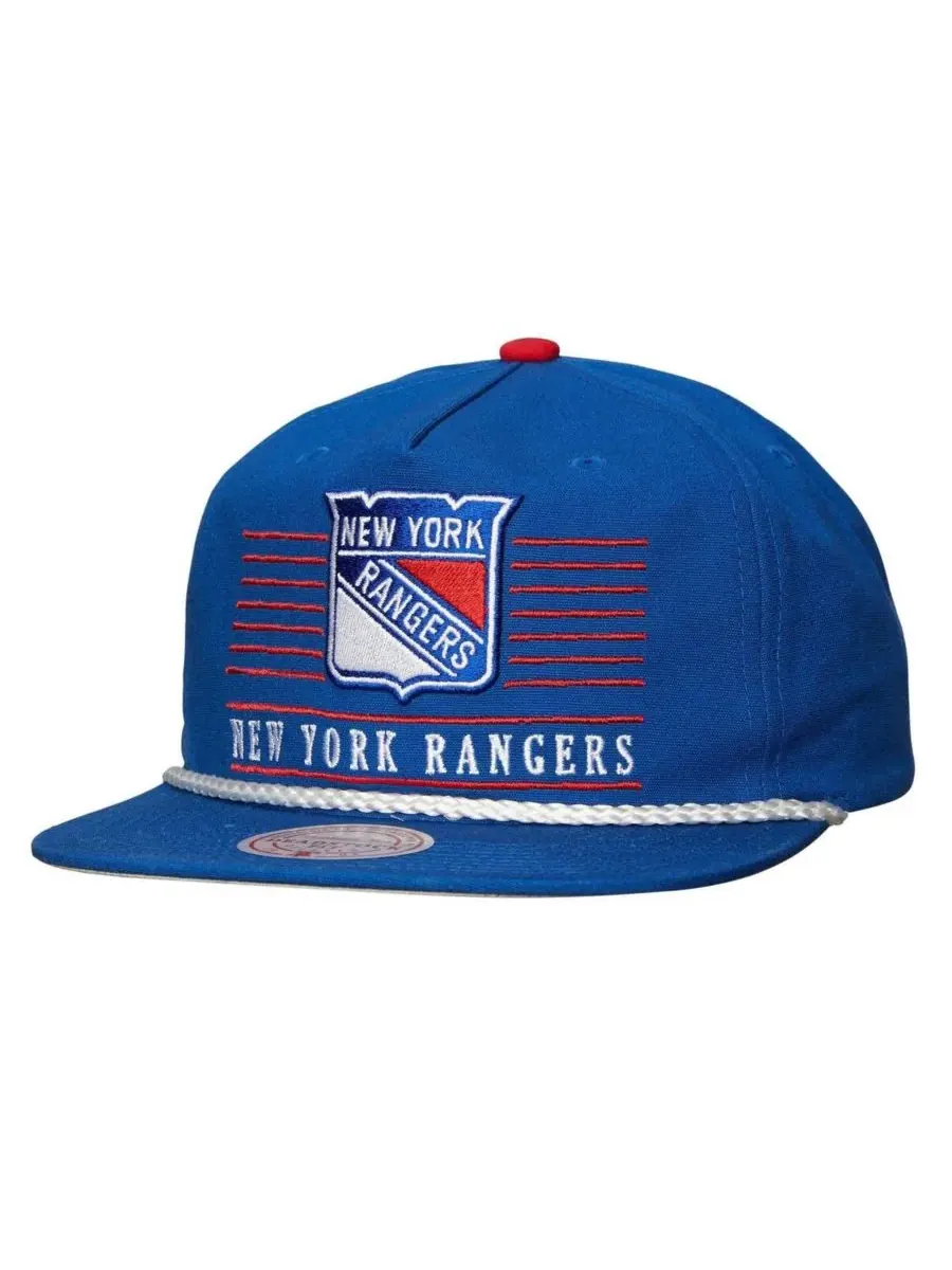 Mitchell & Ness Мужская синяя бейсболка New York Rangers Ascend Deadstock Snapback — изображение 1 из 2, синий