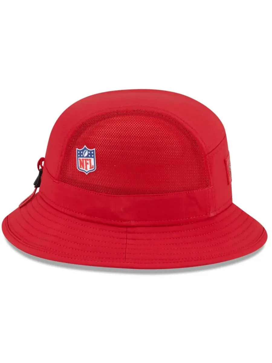Мужская алая панама San Francisco 49ers 2025 Sideline New Era — изображение 3 из 5, алый